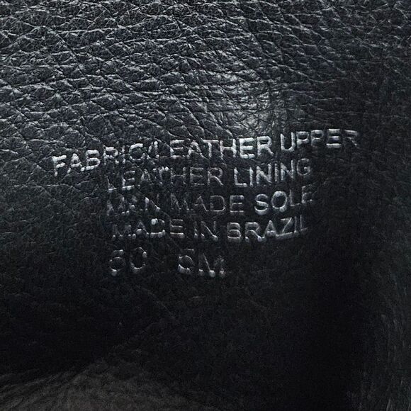 Tory Burch Rowan Solid Black Quilted Logo Tall Riding Boots Sz 5 - Picture 9 of 9